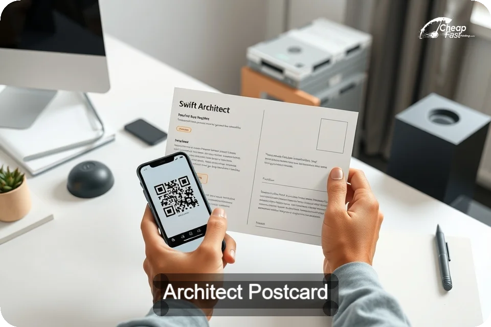 Architect Postcard Sample 09 · 6" x 9" design sample