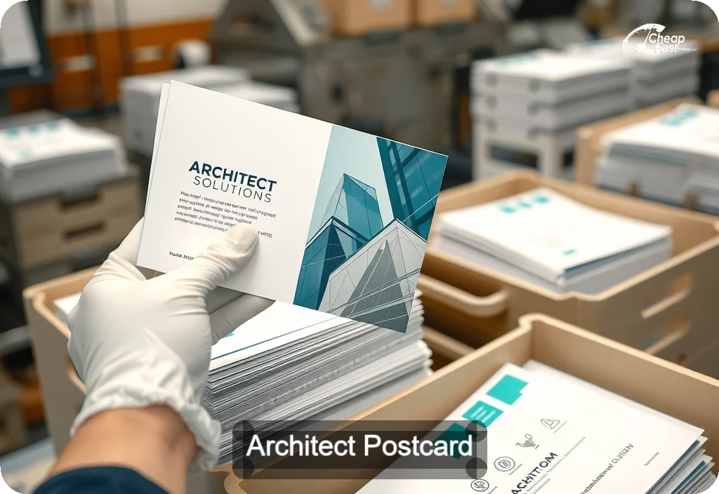 Architect Postcard Sample 10 · 6" x 11" design sample