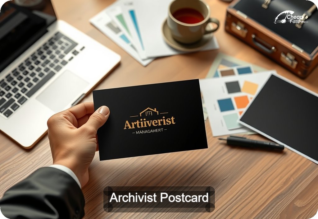 Archivist Postcard Sample 01 · 4" x 6" design sample