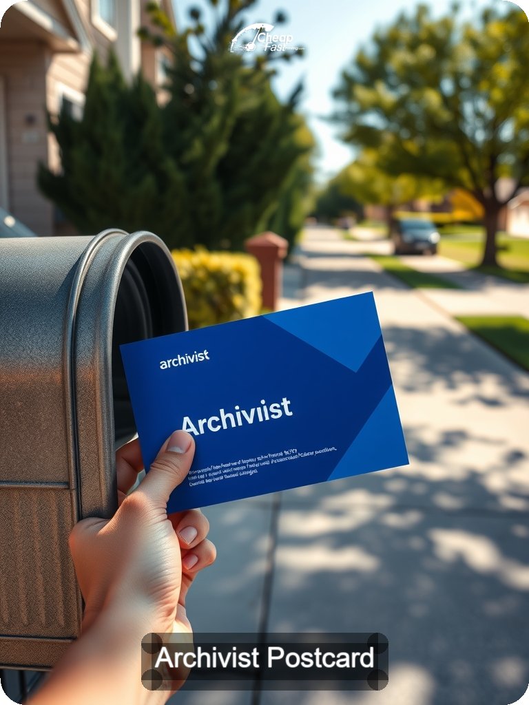 Archivist Postcard Sample 02 · 5" x 7" design sample