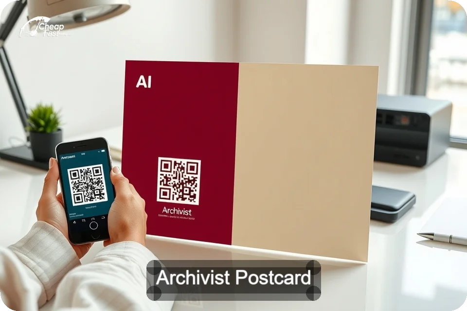 Archivist Postcard Sample 03 · 6" x 9" design sample