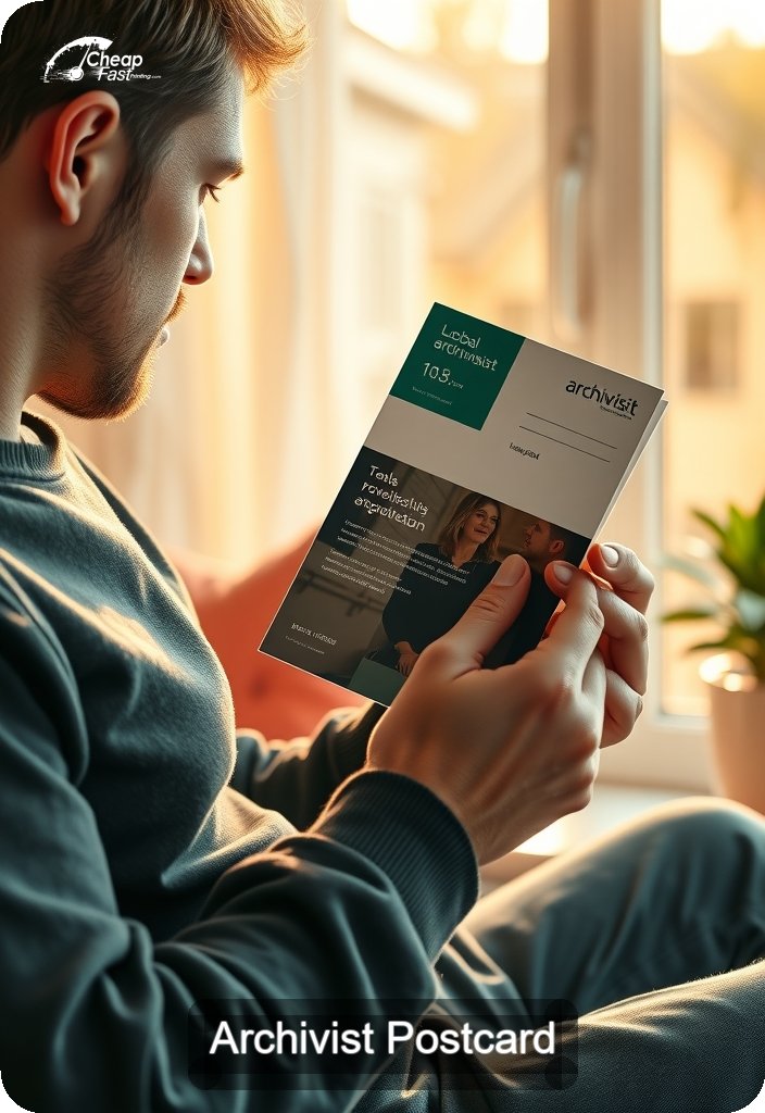 Archivist Postcard Sample 08 · 4.5" x 6.5" design sample