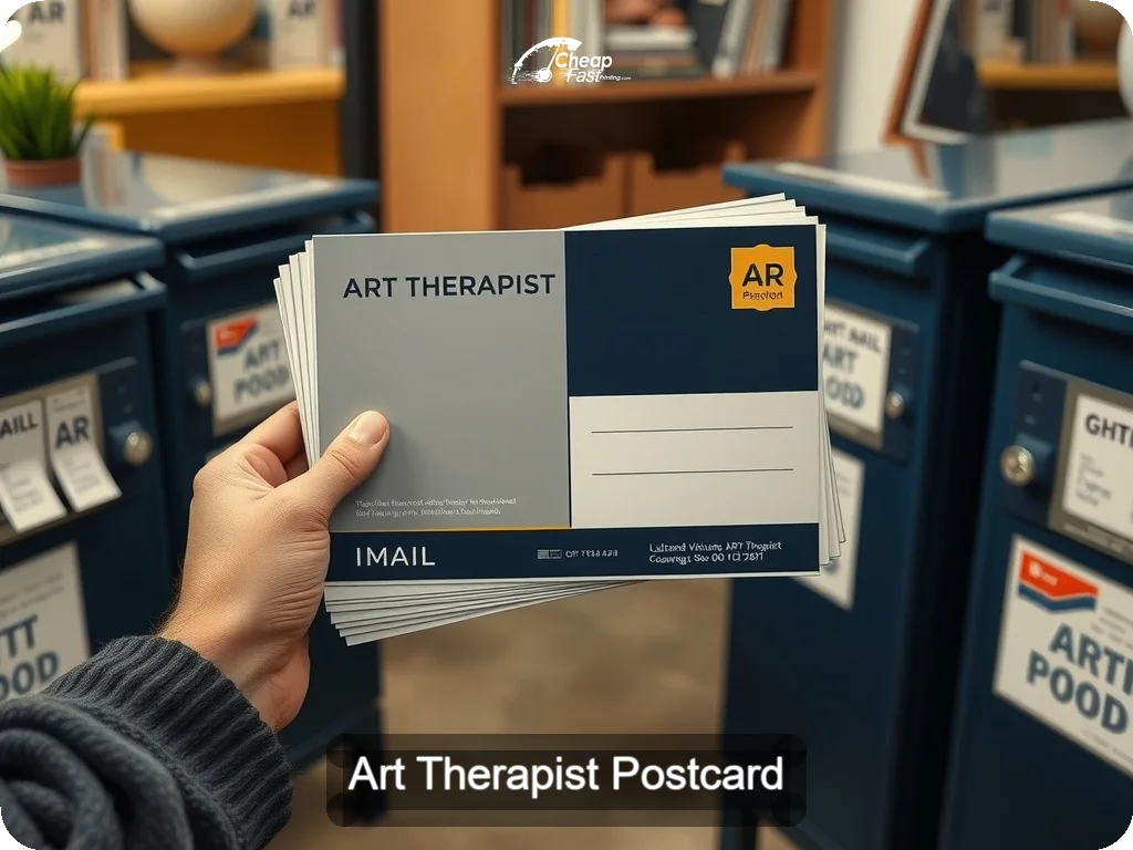 Art Therapist Postcard Sample 03 · 6.5" x 9" design sample