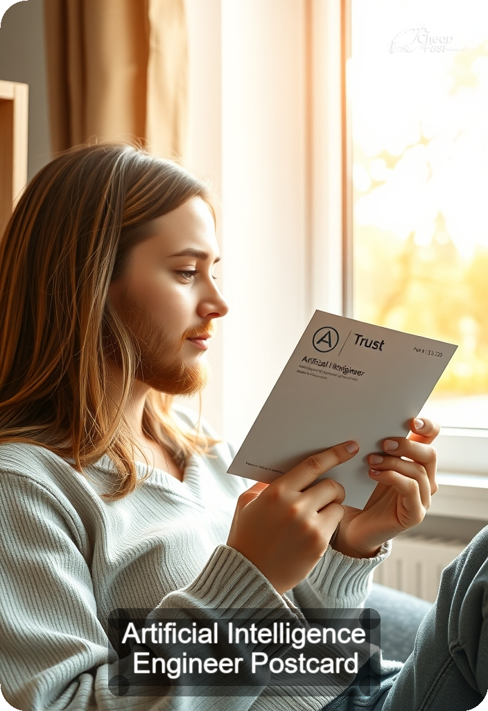 Artificial Intelligence Engineer Postcard Sample 02 · 4.5" x 6.5" design sample