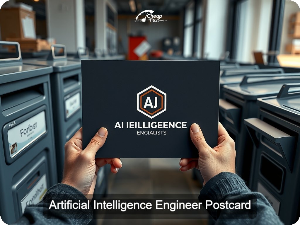 Artificial Intelligence Engineer Postcard Sample 03 · 6.5" x 9" design sample