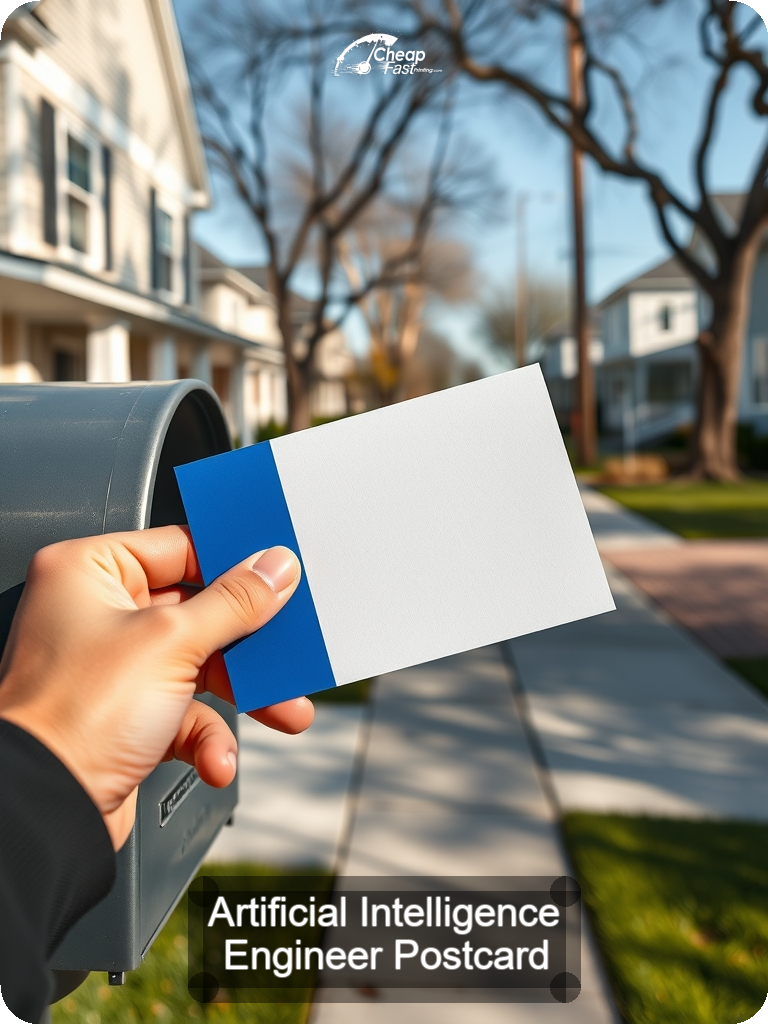 Artificial Intelligence Engineer Postcard Sample 06 · 5" x 7" design sample