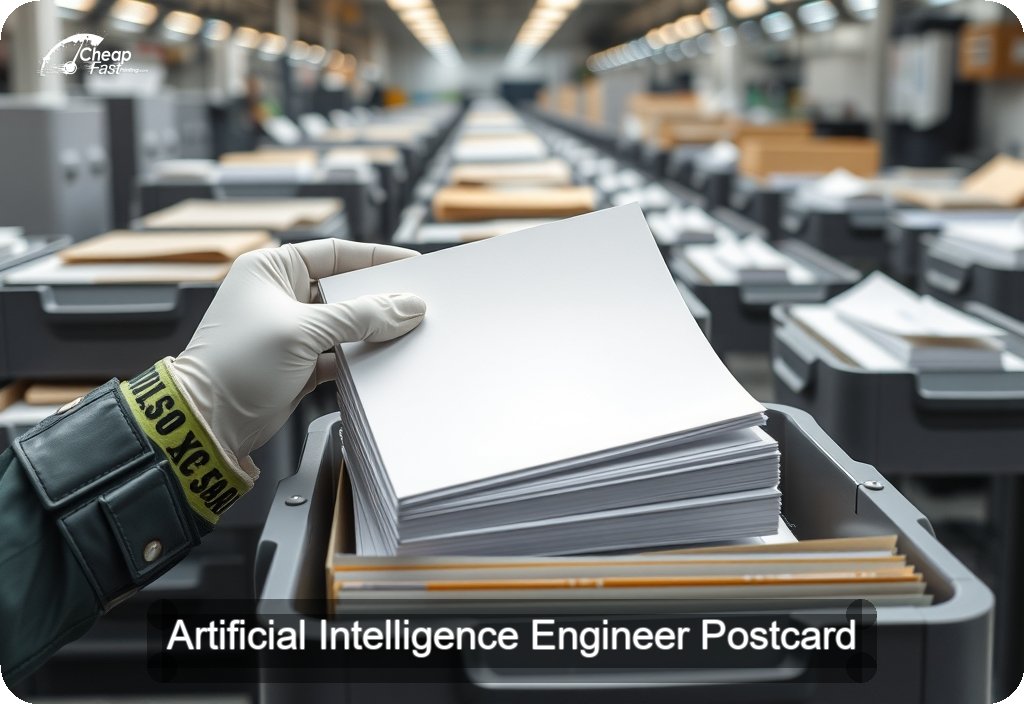 Artificial Intelligence Engineer Postcard Sample 08 · 6" x 11" design sample