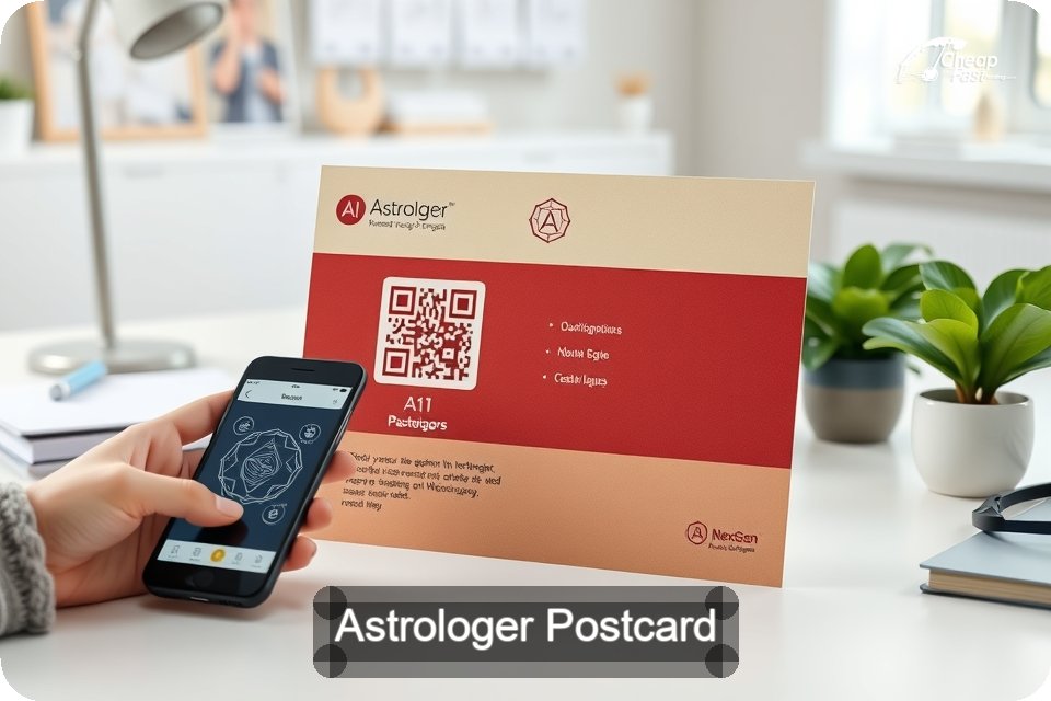 Astrologer Postcard Sample 06 · 6" x 9" design sample