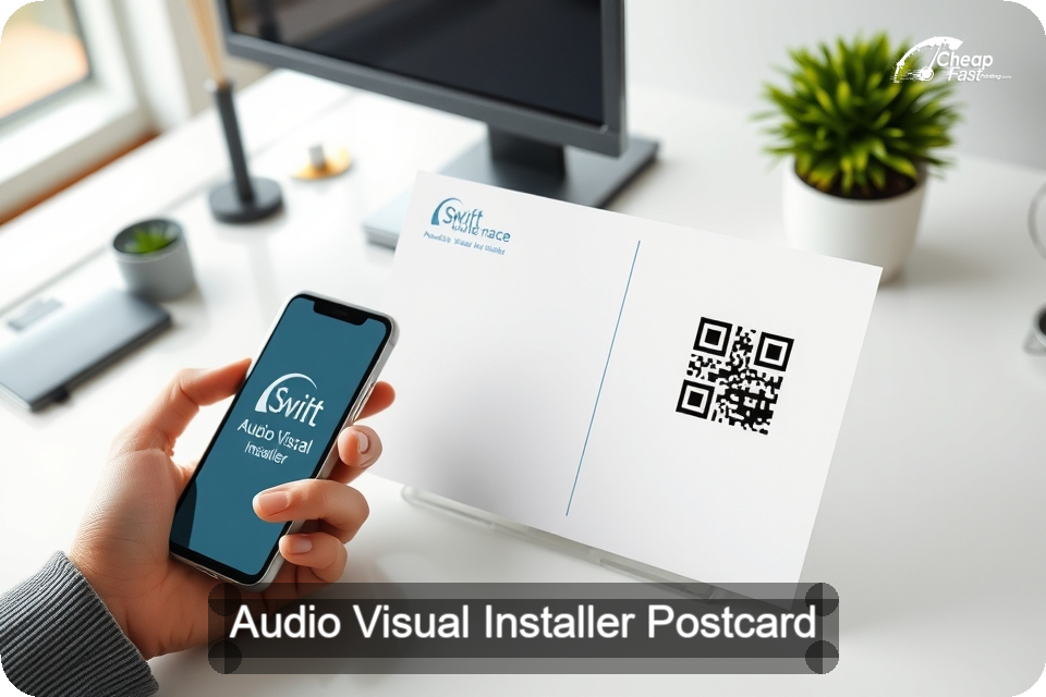 Audio Visual Installer Postcard Sample 09 · 6" x 9" design sample