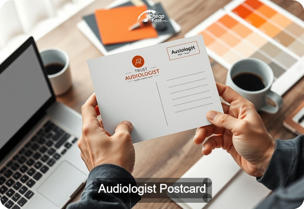 Audiologist Postcard Sample 03 · 4" x 6" design sample