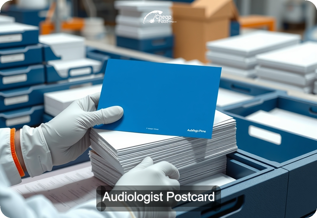 Audiologist Postcard Sample 06 · 6" x 11" design sample