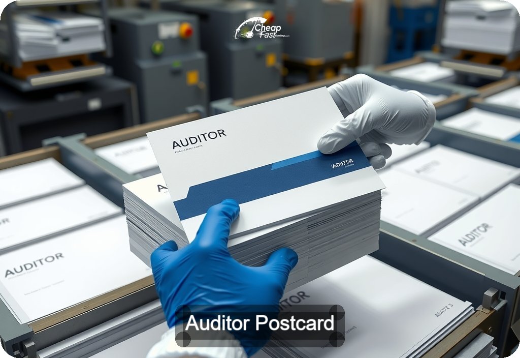 Auditor Postcard Sample 01 · 6" x 11" design sample