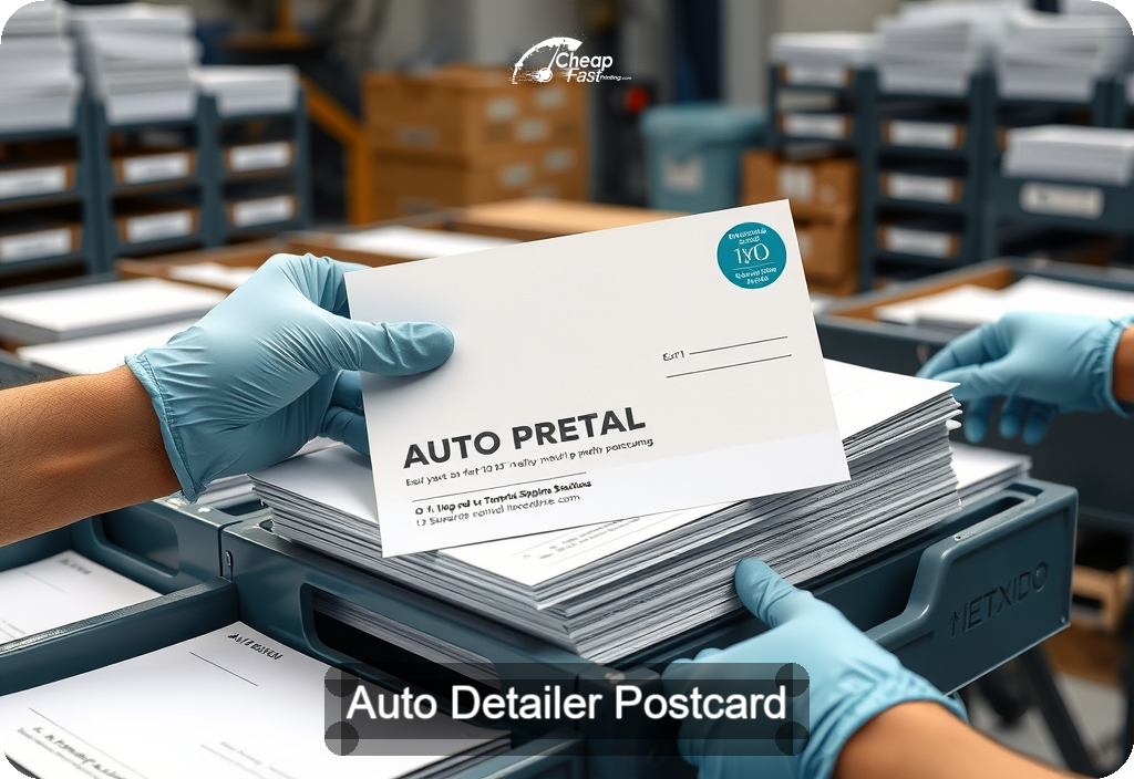 Auto Detailer Postcard Sample 01 · 6" x 11" design sample
