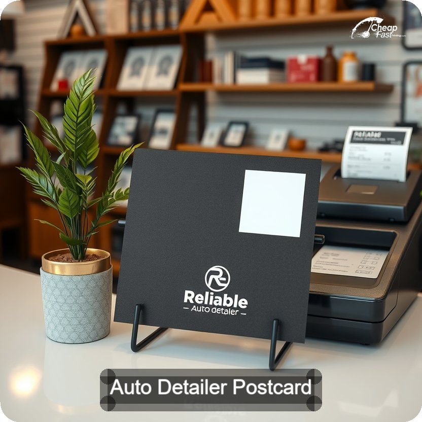Auto Detailer Postcard Sample 02 · 5" x 5" design sample