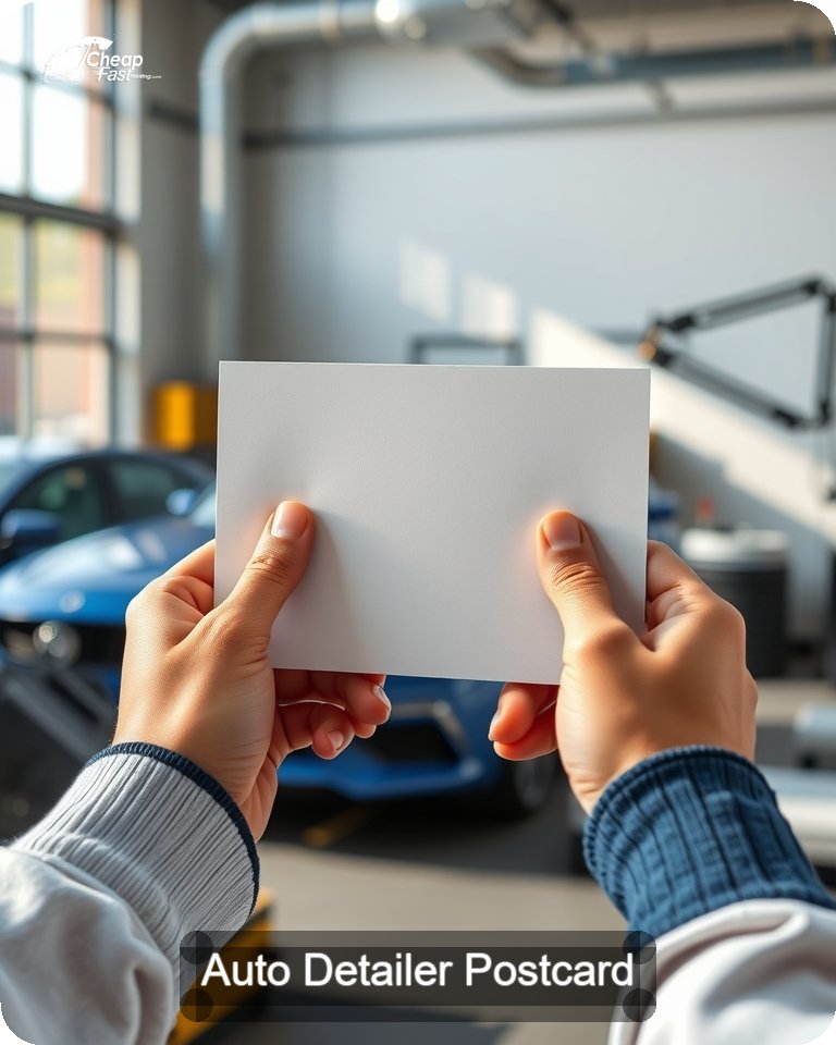 Auto Detailer Postcard Sample 03 · 4.25" x 5.5" design sample