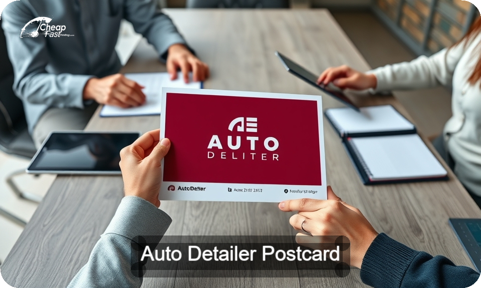 Auto Detailer Postcard Sample 04 · 4" x 9" design sample