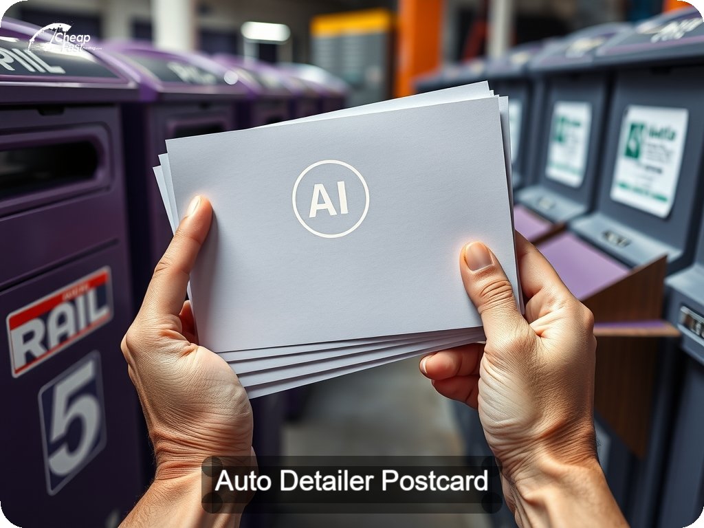 Auto Detailer Postcard Sample 06 · 6.5" x 9" design sample