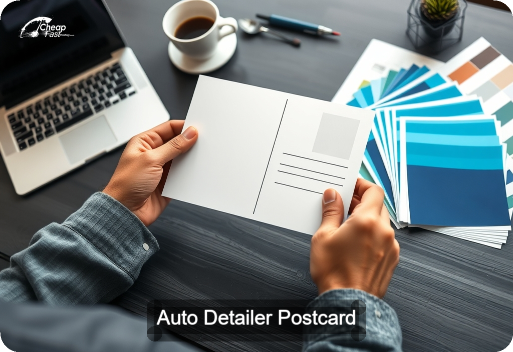 Auto Detailer Postcard Sample 08 · 4" x 6" design sample