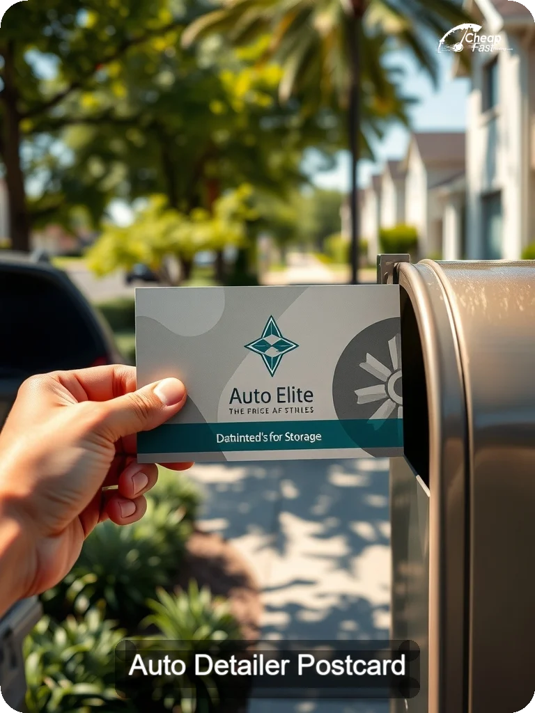 Auto Detailer Postcard Sample 09 · 5" x 7" design sample