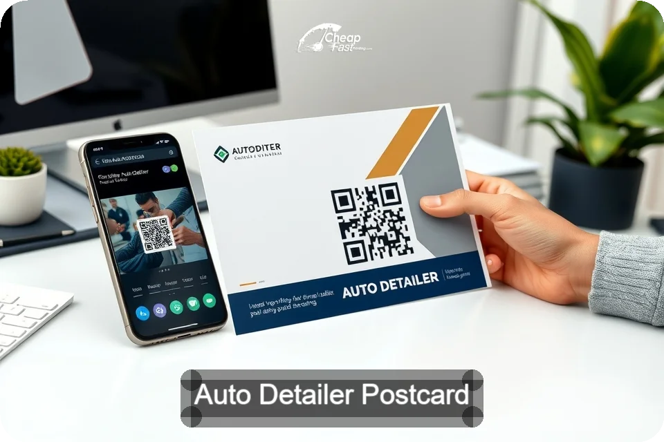 Auto Detailer Postcard Sample 10 · 6" x 9" design sample