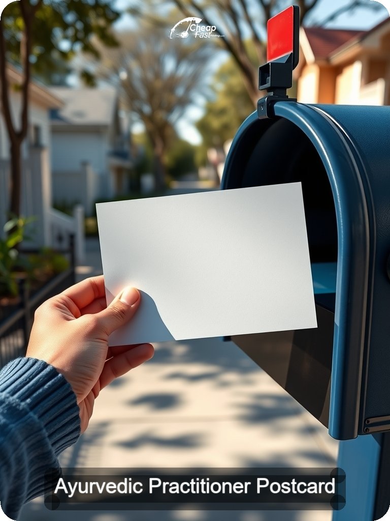 Ayurvedic Practitioner Postcard Sample 02 · 5" x 7" design sample