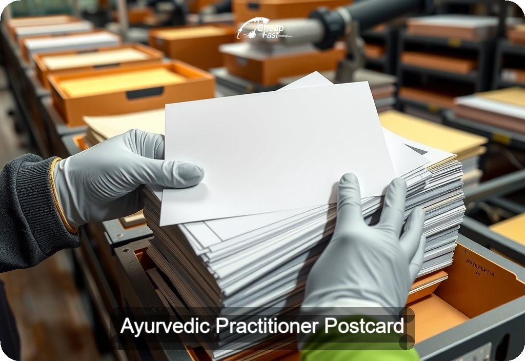 Ayurvedic Practitioner Postcard Sample 04 · 6" x 11" design sample