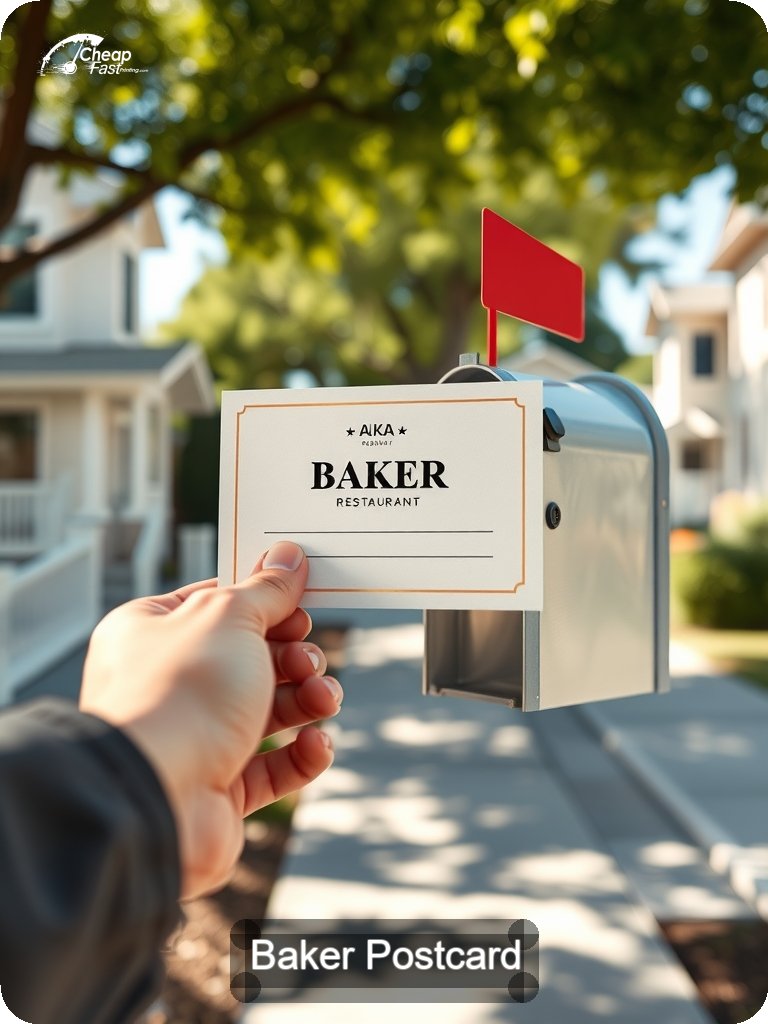 Baker Postcard Sample 03 · 5" x 7" design sample