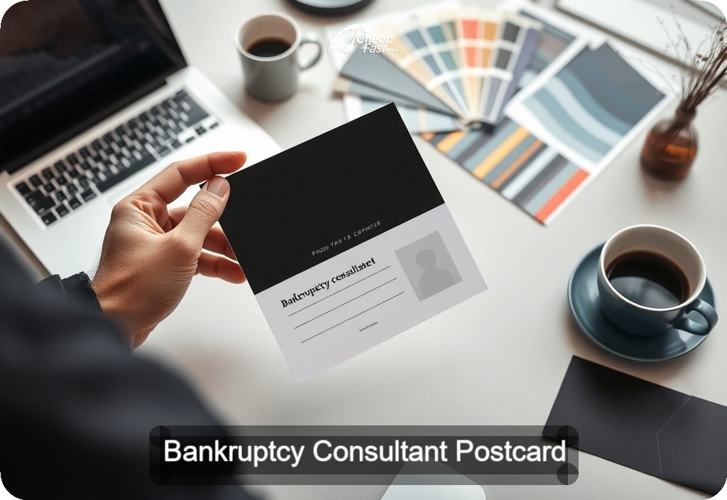 Bankruptcy Consultant Postcard Sample 02 · 4" x 6" design sample