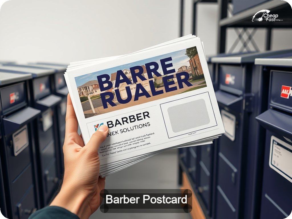 Barber Postcard Sample 05 · 6.5" x 9" design sample