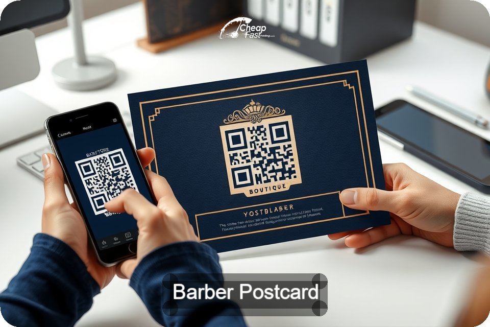 Barber Postcard Sample 09 · 6" x 9" design sample