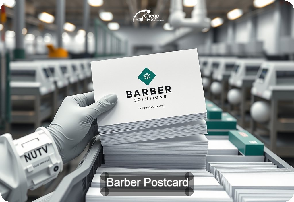 Barber Postcard Sample 10 · 6" x 11" design sample