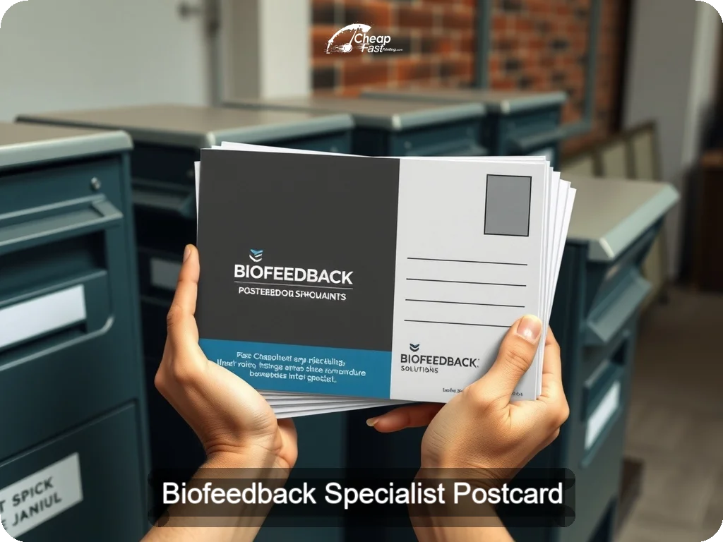Biofeedback Specialist Postcard Sample 05 · 6.5" x 9" design sample