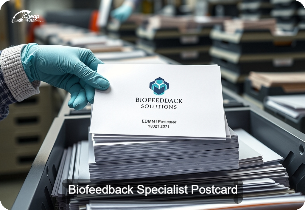 Biofeedback Specialist Postcard Sample 10 · 6" x 11" design sample