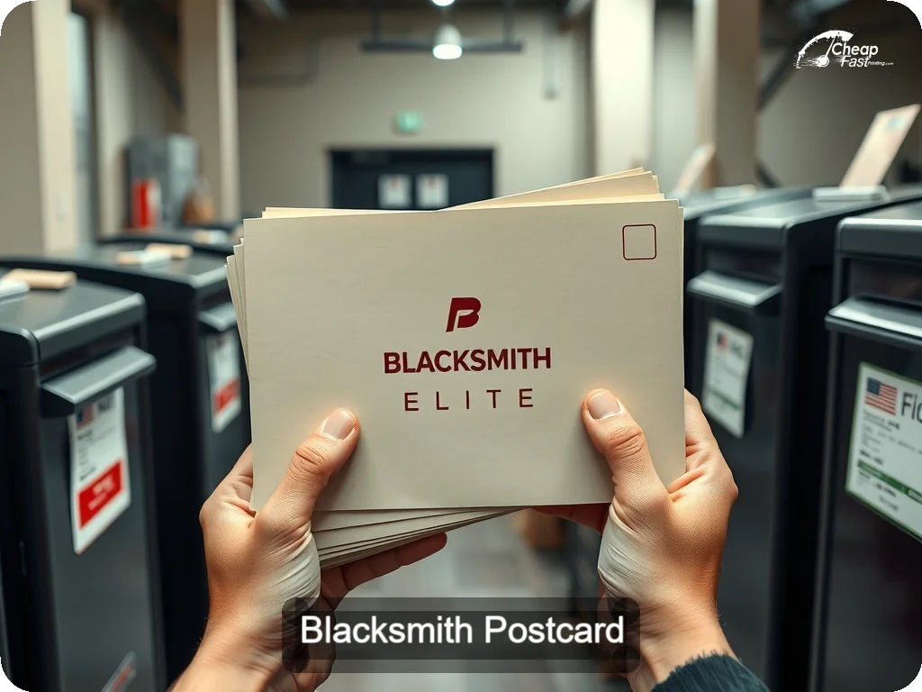 Blacksmith Postcard Sample 02 · 6.5" x 9" design sample