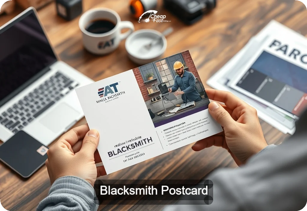 Blacksmith Postcard Sample 04 · 4" x 6" design sample