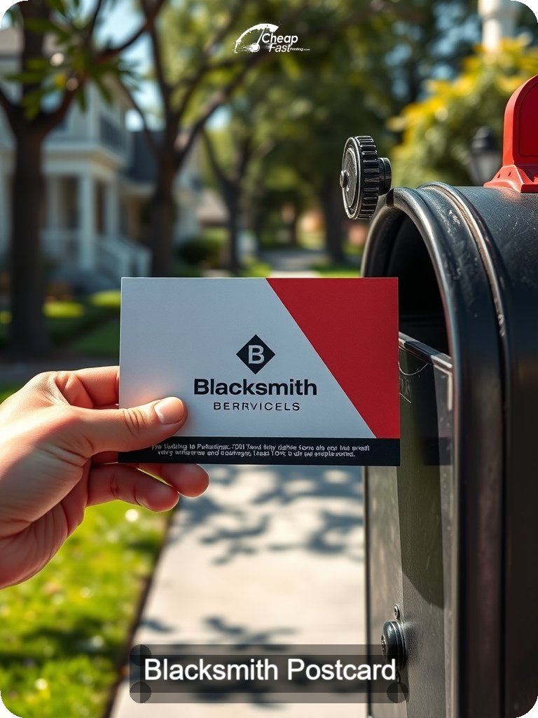 Blacksmith Postcard Sample 05 · 5" x 7" design sample