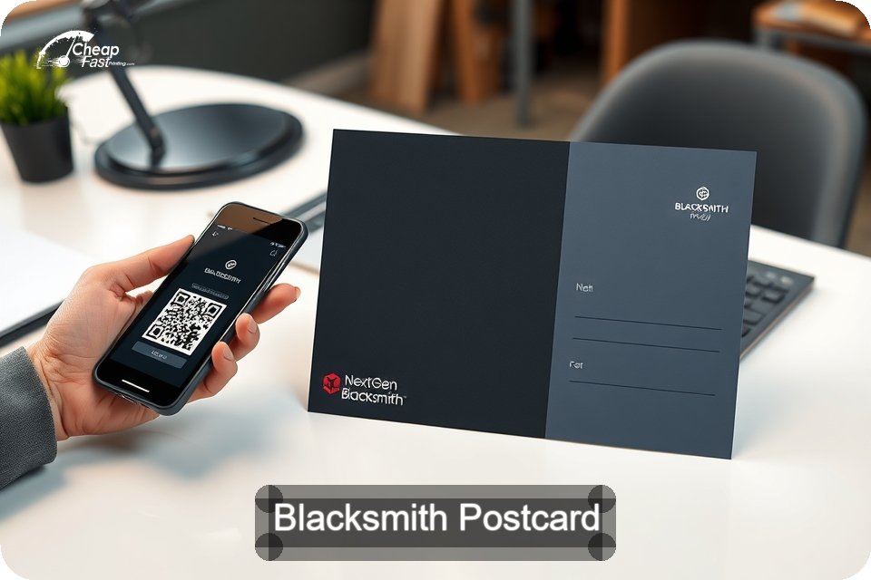 Blacksmith Postcard Sample 06 · 6" x 9" design sample