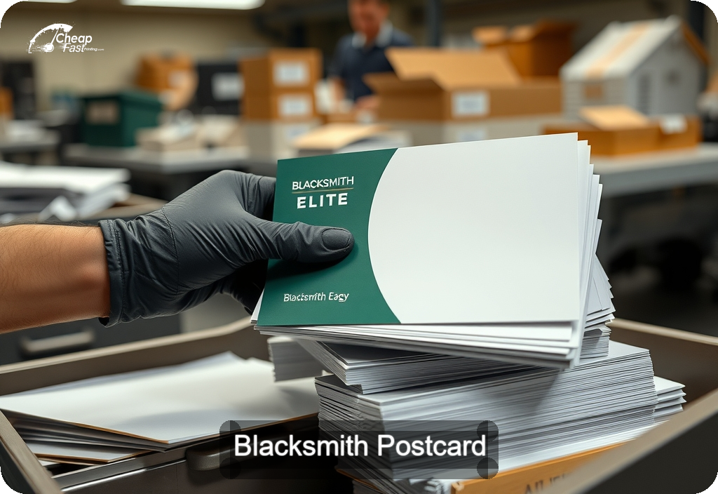 Blacksmith Postcard Sample 07 · 6" x 11" design sample