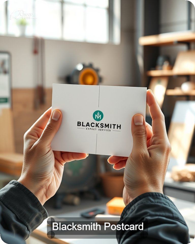 Blacksmith Postcard Sample 09 · 4.25" x 5.5" design sample