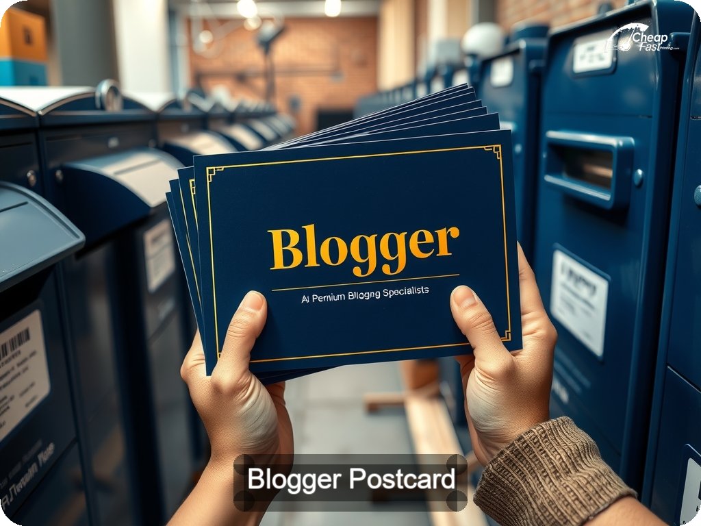 Blogger Postcard Sample 03 · 6.5" x 9" design sample