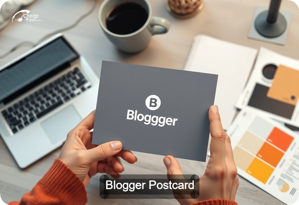 Blogger Postcard Sample 05 · 4" x 6" design sample