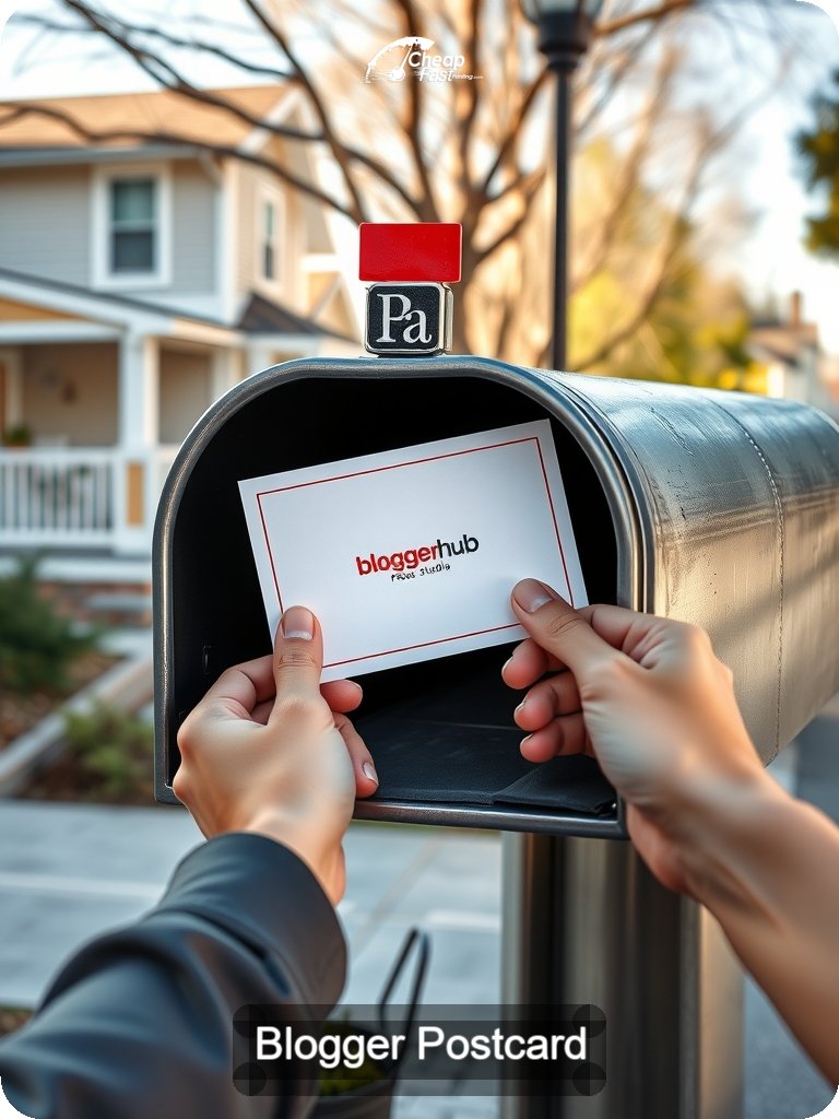 Blogger Postcard Sample 06 · 5" x 7" design sample