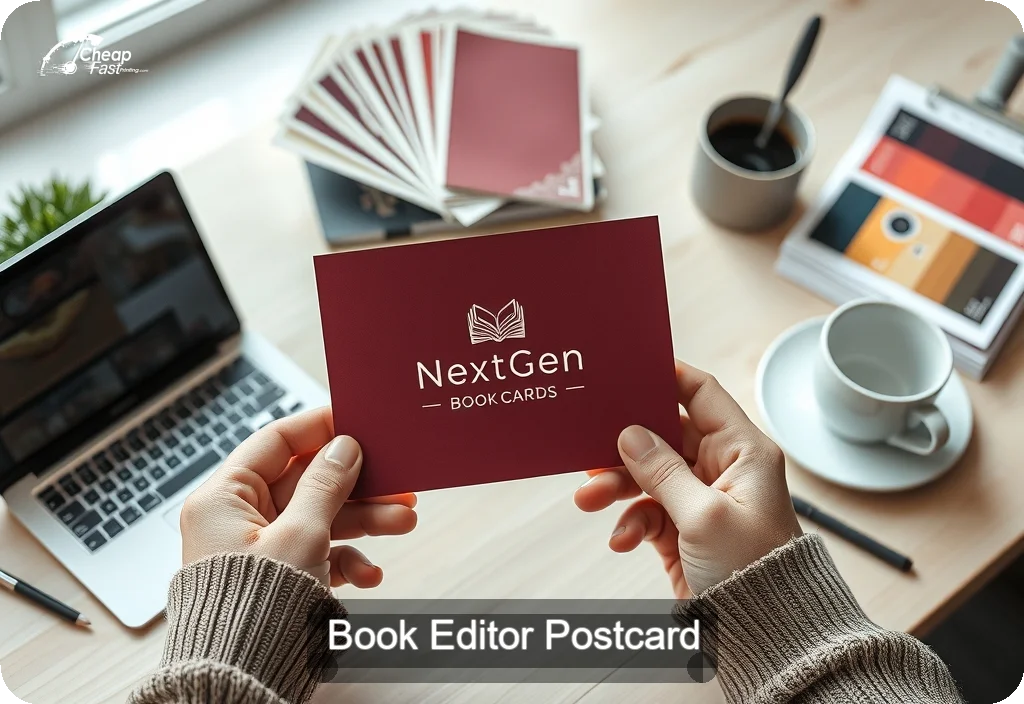 Book Editor Postcard Sample 02 · 4" x 6" design sample