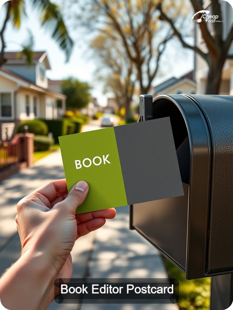 Book Editor Postcard Sample 03 · 5" x 7" design sample