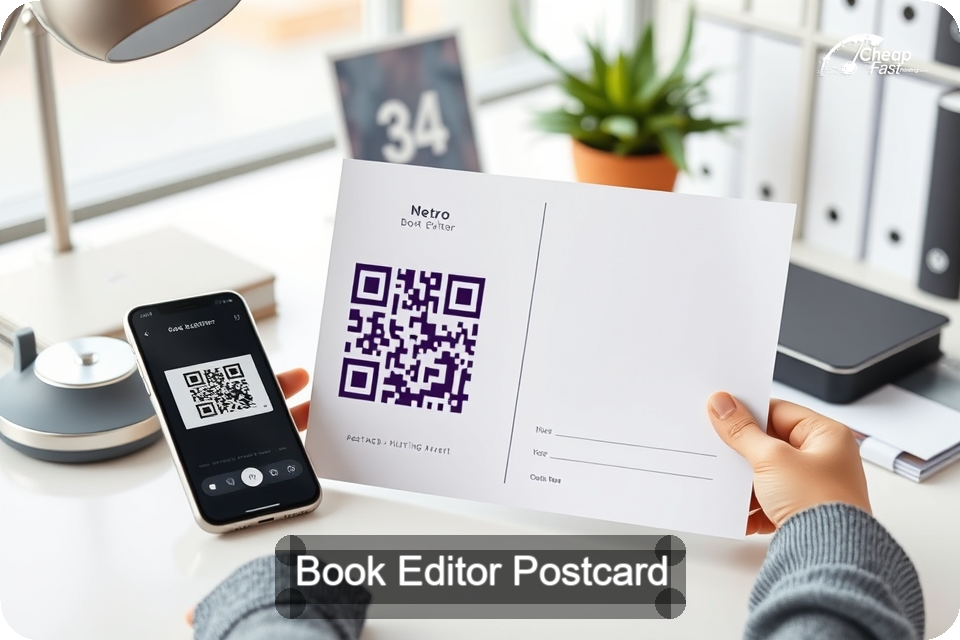 Book Editor Postcard Sample 04 · 6" x 9" design sample