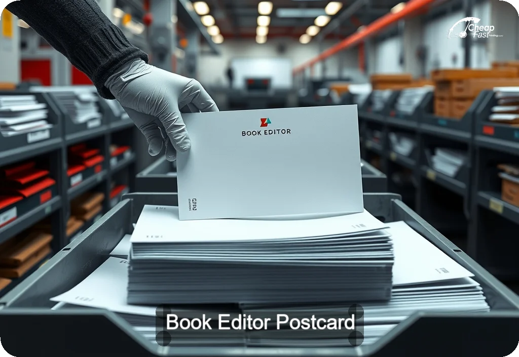 Book Editor Postcard Sample 05 · 6" x 11" design sample