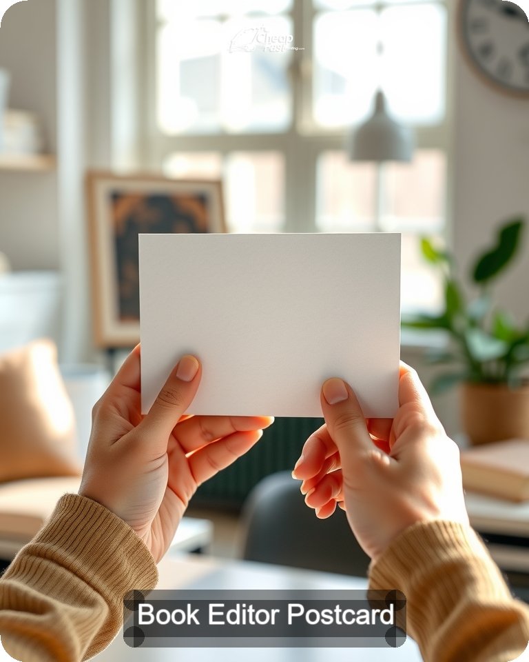 Book Editor Postcard Sample 07 · 4.25" x 5.5" design sample