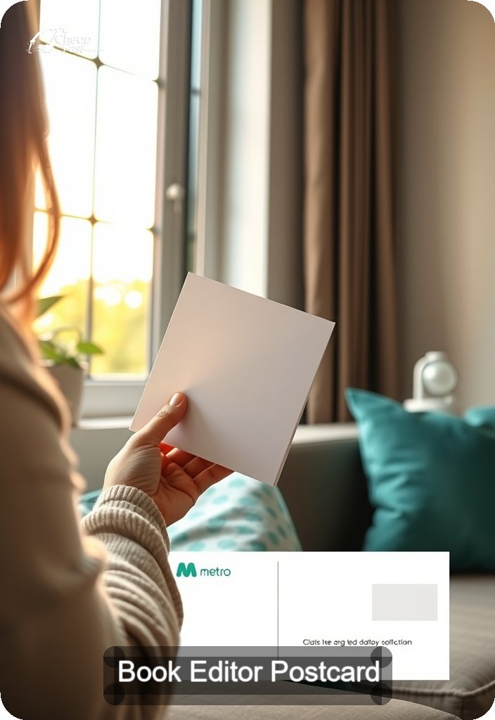 Book Editor Postcard Sample 09 · 4.5" x 6.5" design sample