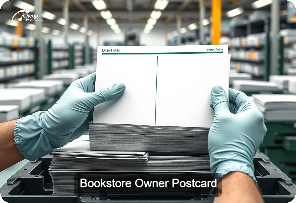 Bookstore Owner Postcard Sample 02 · 6" x 11" design sample