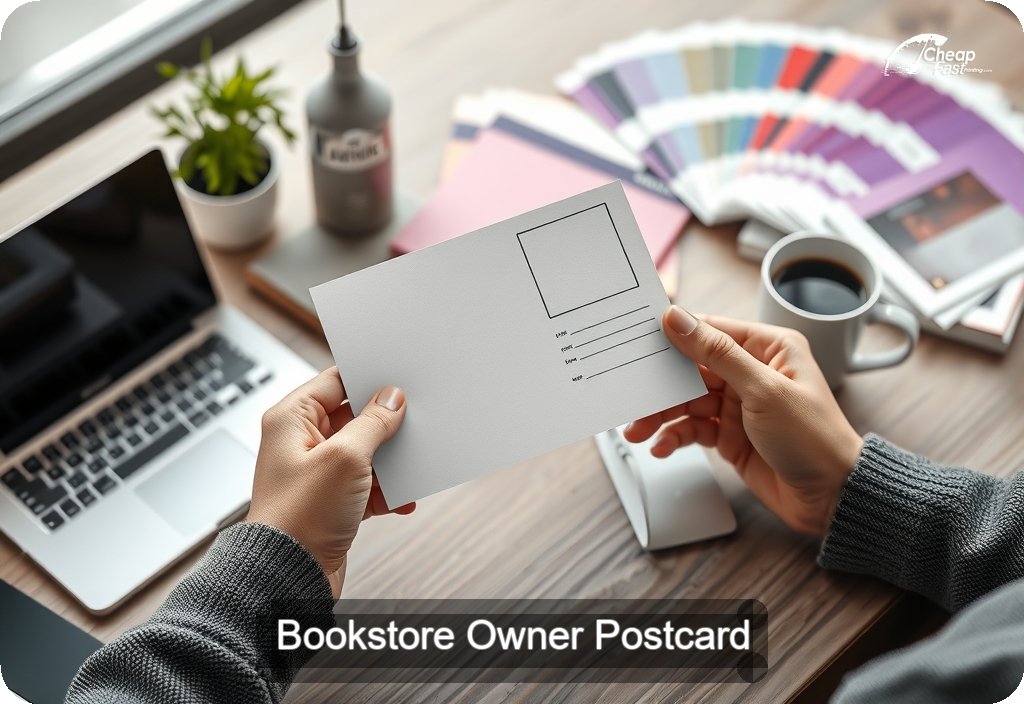 Bookstore Owner Postcard Sample 09 · 4" x 6" design sample